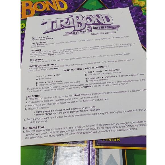 TriBond Diamond Edition (1998) **NEW OPEN BOX** - Picture 4 of 7